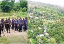 জঙ্গল সলিমপুরে যৌথ বাহিনীর বড় অভিযান