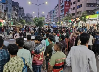 রামিসা হত্যার বিচারের দাবিতে কালশীতে সড়ক অবরোধ, যান চলাচল বন্ধ