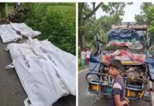 টাঙ্গাইলে দাঁড়িয়ে থাকা ট্রাকে পিকআপের ধাক্কা, নিহত ৪