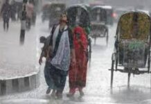 দুপুরের মধ্যে ১৩ অঞ্চলে ঝড়-বৃষ্টি হতে পারে