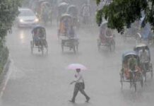 ৪ বিভাগে অতি ভারী বৃষ্টির আভাস, ১৭ নদীবন্দরে সতর্কতা