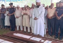 জানাজা শেষে নওগাঁর ৭ জনের মরদেহ পরিবারের কাছে হস্তান্তর