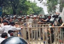 ভারতে ছাত্র আন্দোলনে পুলিশের লাঠিচার্জ, রণক্ষেত্র রাঁচি
