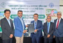 বেকার যুবদের কর্মসংস্থান সৃষ্টির লক্ষ্যে বাংলাদেশ ব্যাংকের সঙ্গে কর্মসংস্থান ব্যাংকের অংশগ্রহণ চুক্তি স্বাক্ষর