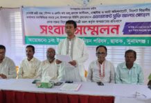 সোনাই নদী শুল্ক স্টেশন নিয়ে চেয়ারম্যানের বক্তব্য বিকৃতির অভিযোগে সংবাদ সম্মেলন