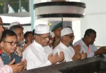 শাহজালালের মাজার জিয়ারত করলেন রাষ্ট্রপতি