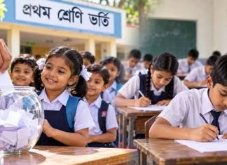 স্কুলে ভর্তির নীতিমালা প্রকাশ, প্রথম শ্রেণিতে লটারি